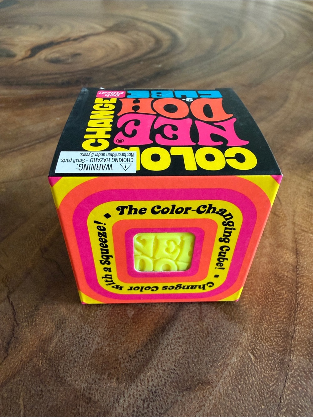 NWT NEEDOH Color-Changing Cube -  Yellow